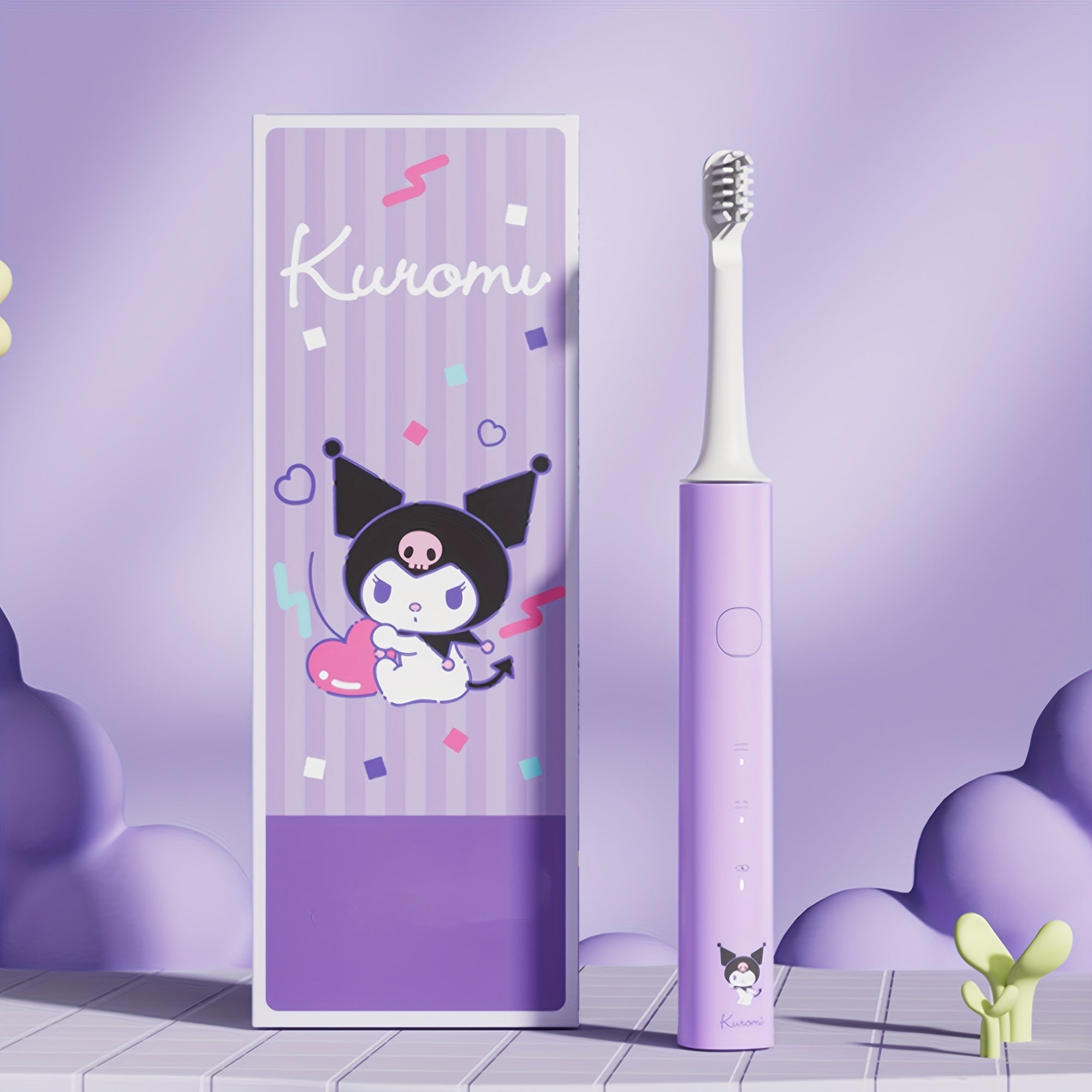 Adorable! This Sanrio Electric Toothbrush Featuring Hello Kitty, Cinnamoroll, My Melody, And Kuromi Comes with Two Replacement Brush Heads, Offers Two Brushing Modes And Intensity Levels, And Is Beautifully Packaged