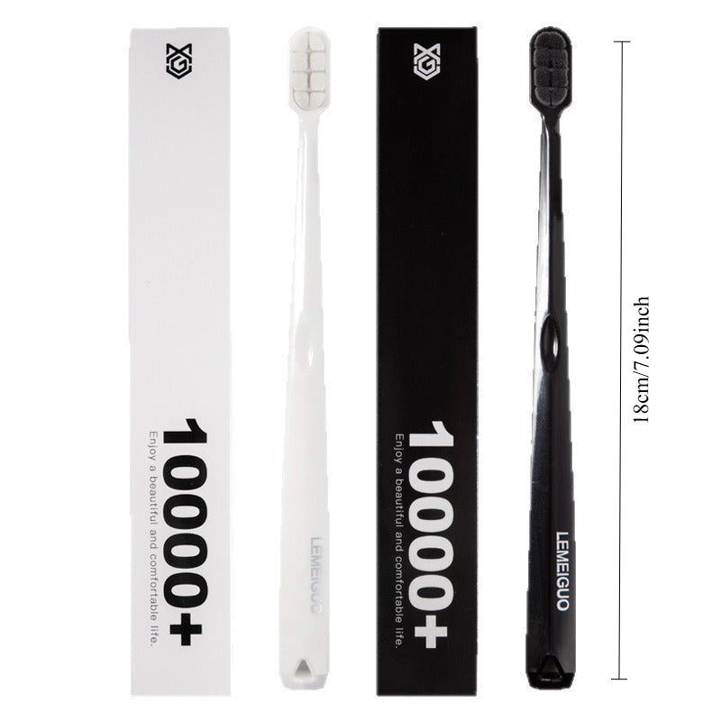 3pcs (Bulk) Soft Bristle Toothbrushes - 10,000+ Bristles per, Heavy-Duty Polypropylene-like Polybrush Bristles for Sensitive Teeth & Gums,- Care, Bulk Pack for Home,, or Use (Adult & Family