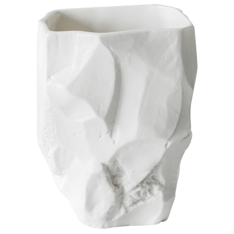 1pc Wabi-Sabi Wind Toothbrush Cup Creative Easter Stone Shape Ceramic Wash Cup Toothbrush Cup Nordic Ins Mouthwash Cup