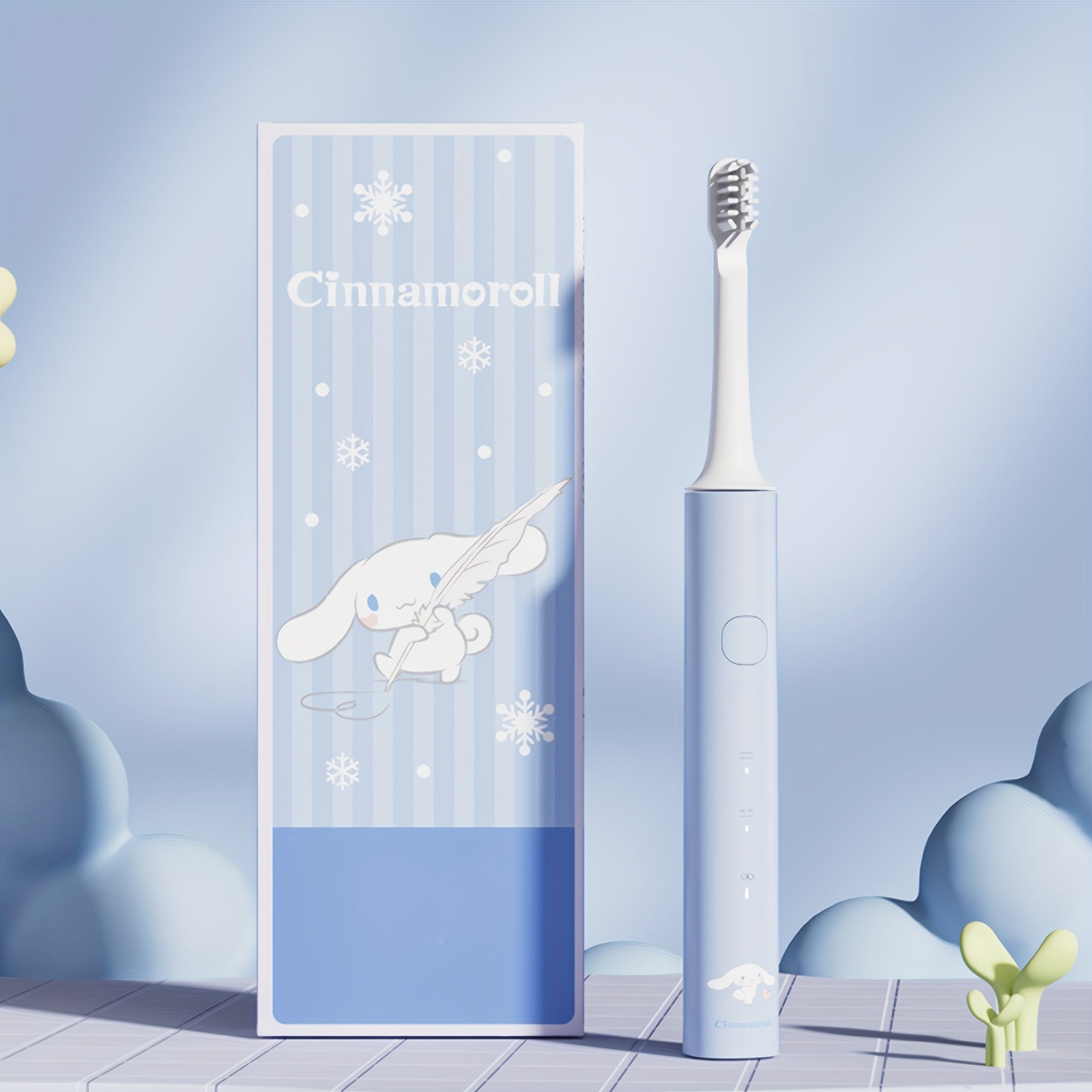 Adorable! This Sanrio Electric Toothbrush Featuring Hello Kitty, Cinnamoroll, My Melody, And Kuromi Comes with Two Replacement Brush Heads, Offers Two Brushing Modes And Intensity Levels, And Is Beautifully Packaged