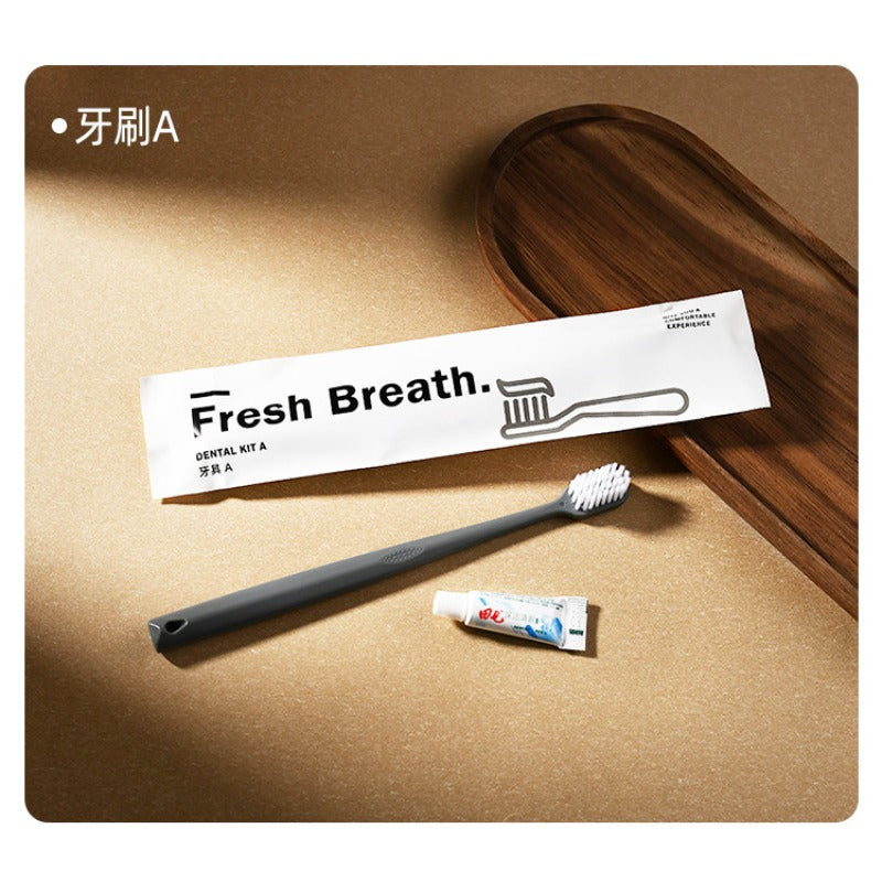 100pcs Bulk Disposable Toothbrush & Toothpaste Pack - LiveArt Life Aesthetics Series Hotel-Grade Travel Toiletry Set with Individually Wrapped Microfiber Bristles, Bulk Pricing for Home, Guest Rooms, Hotels, Offices - Cost-