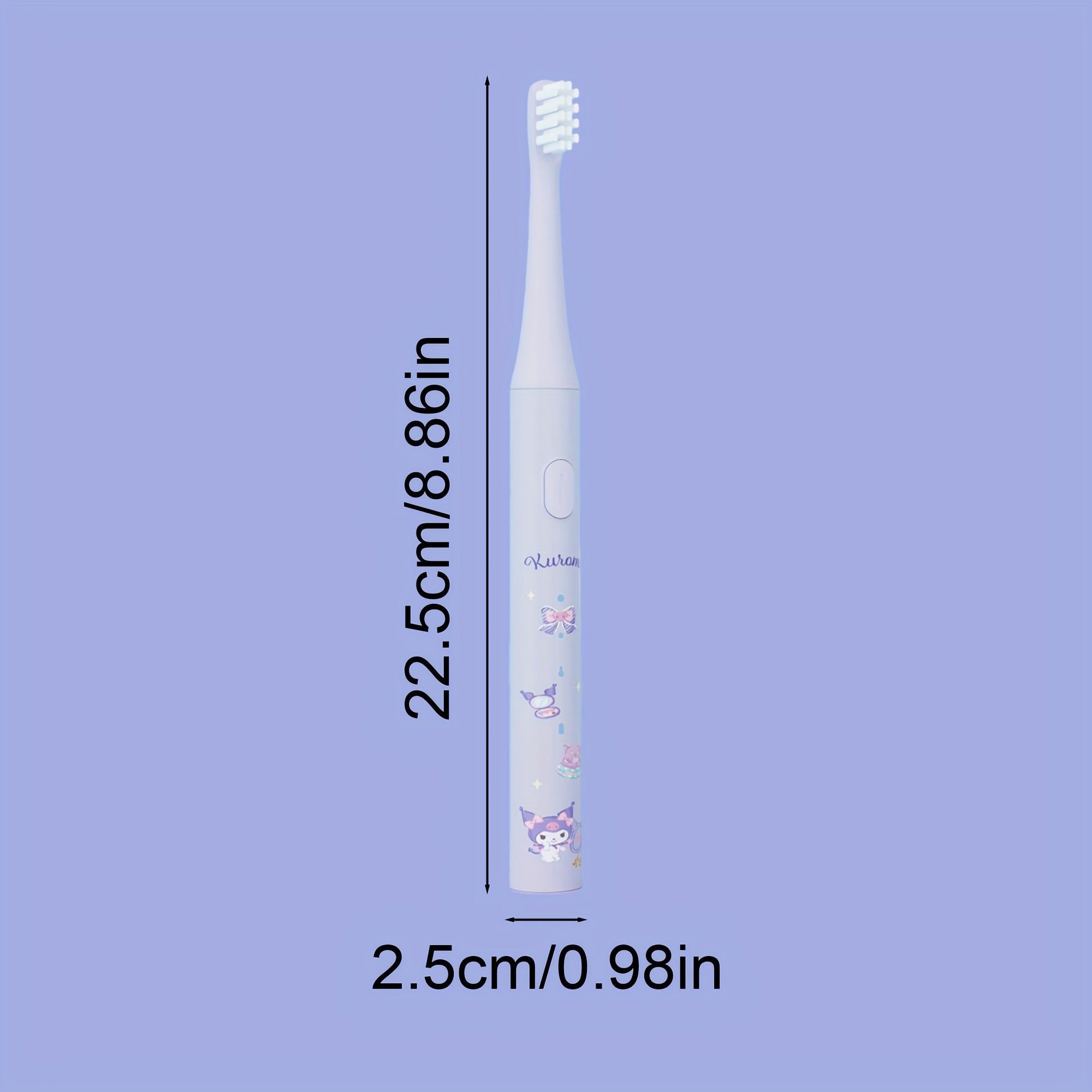 1pc Sanrio Hello Kitty Kuromi Cinnamoroll Electric Toothbrush With 3 Replacement Brush Heads, 4 Brushing Modes And 4 Intensity Levels, 2-Minute Timer, Portable, Exquisite Packaging, Cute Design, Suitable For Adult Girls, Birthdays, Graduations