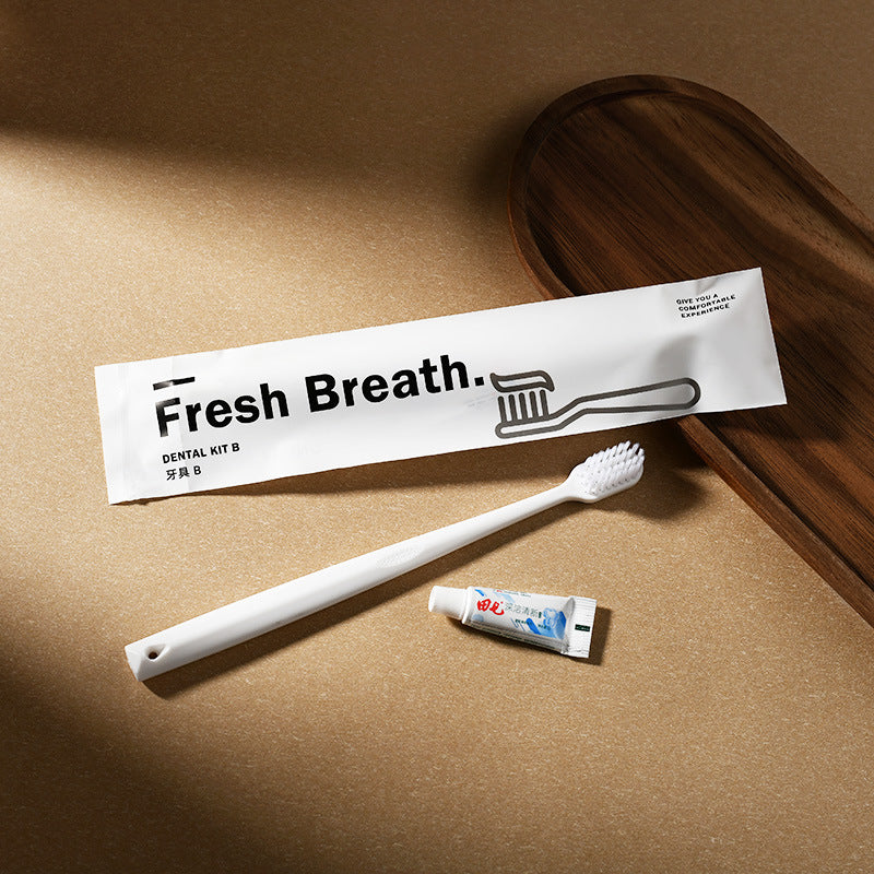 100pcs Bulk Disposable Toothbrush & Toothpaste Pack - LiveArt Life Aesthetics Series Hotel-Grade Travel Toiletry Set with Individually Wrapped Microfiber Bristles, Bulk Pricing for Home, Guest Rooms, Hotels, Offices - Cost-