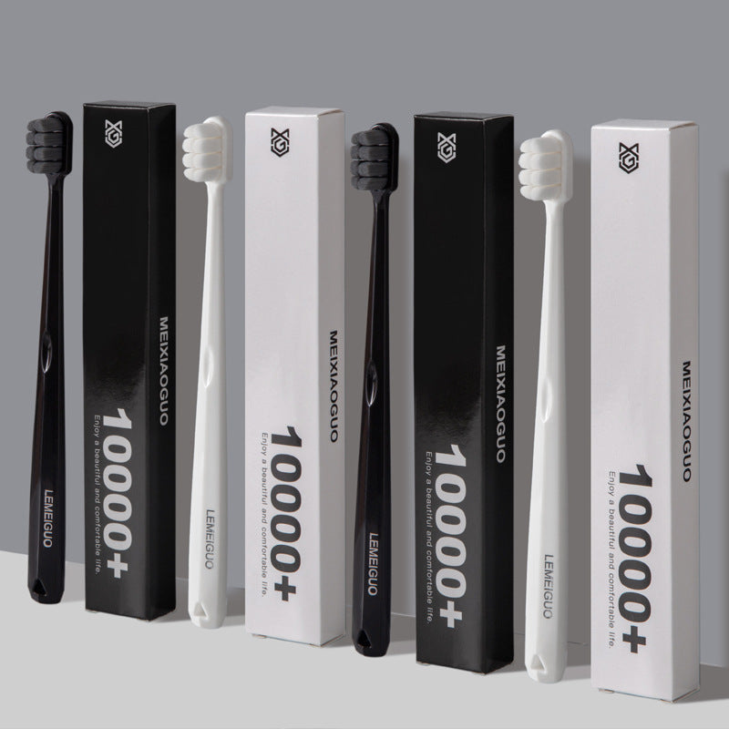 3pcs (Bulk) Soft Bristle Toothbrushes - 10,000+ Bristles per, Heavy-Duty Polypropylene-like Polybrush Bristles for Sensitive Teeth & Gums,- Care, Bulk Pack for Home,, or Use (Adult & Family