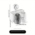 Suction Cup Toothbrush Holder, No Drilling Required, Wall-Mounted Bathroom Cup and Rinse Cup Organizer, Shower Caddies
