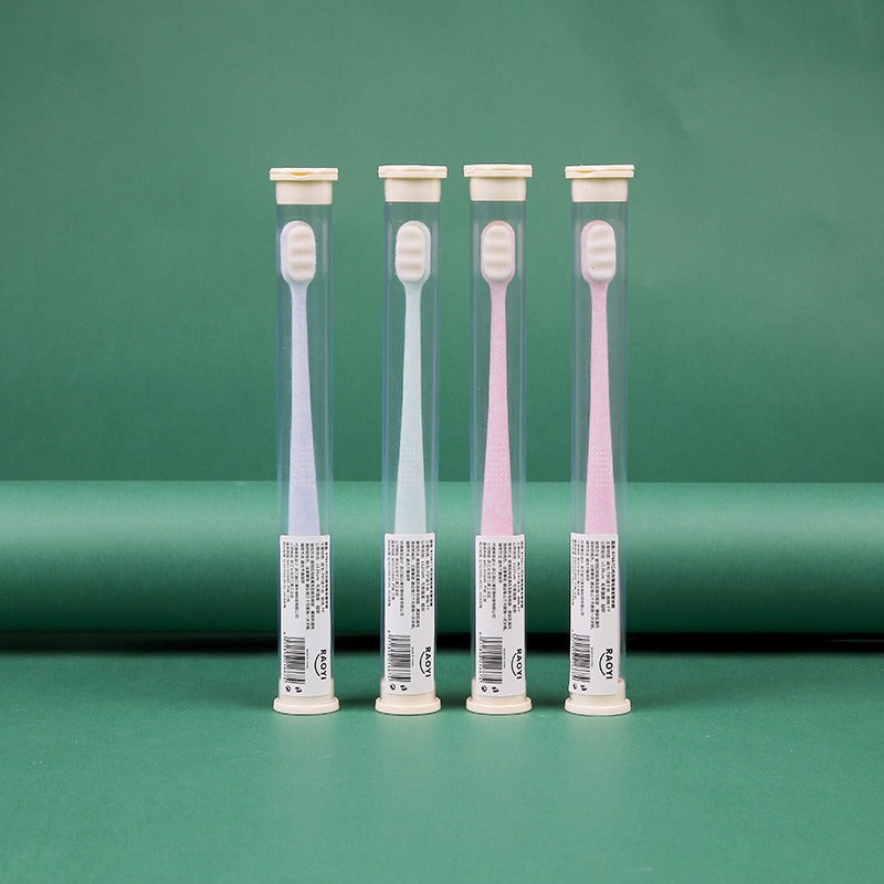 2 Tubes with 10, 000 Hair Toothbrushes | Pregnant Women Postpartum Confinement Soft Hair Gum Toothbrush, ABS Plastic Brush Rod, Polypropylene Bristles