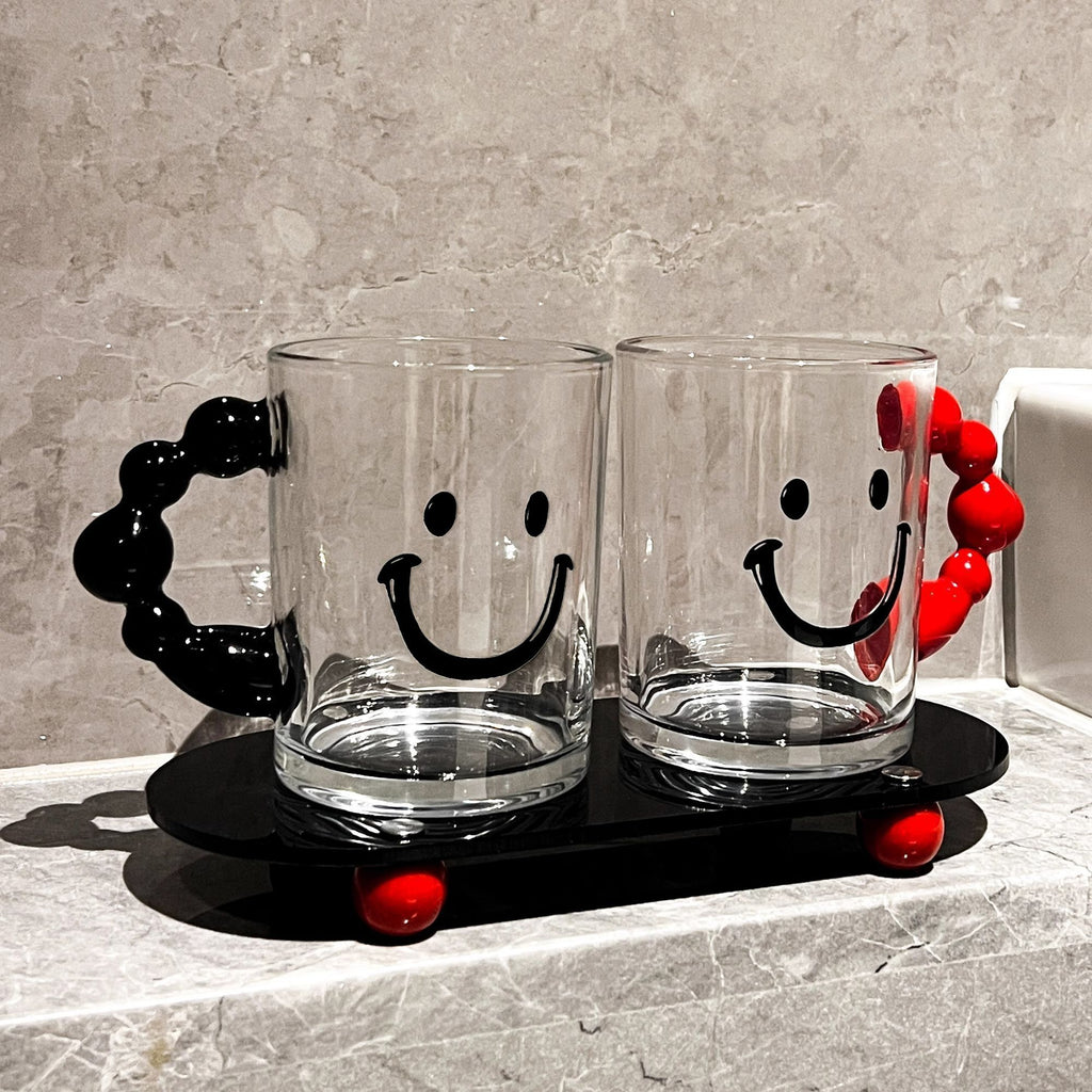 Glass Toothbrush & Mouthwash Cup Compatible for and Families - Hygienic Care System with Couple Brush, Glass Toothbrush Holder, Modern Bathing Suite for Oral Hygiene